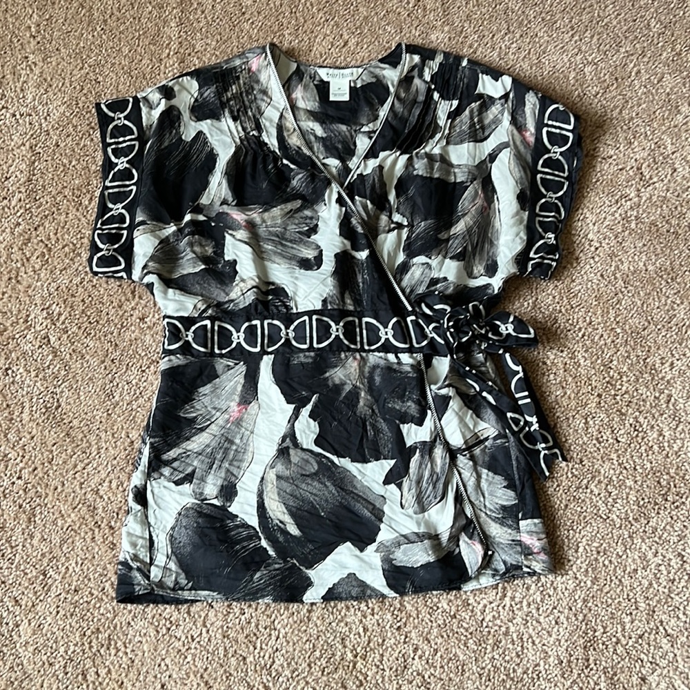EUC WHBM silk top